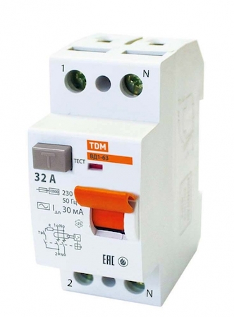 TDM ELECTRIC SQ0203-0010 Устройство защитного отключения ВД1-63 2Р 32А 30мА TDM